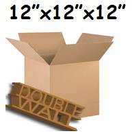 50 x Double Wall Storage Boxes 12"x12"x12"